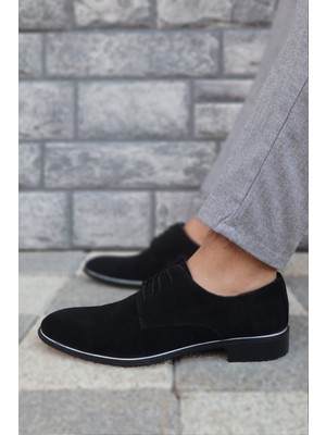 Tomms Erkek Siyah Süet Damatlık Klasik Ayakkabı 570-SSÜET