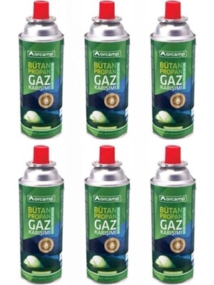 Orgaz Gaz Kartuşu Altılı Set