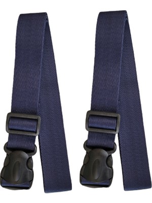 Sar Lacivert2 Adet Valiz Bavul Emniyet Kemeri