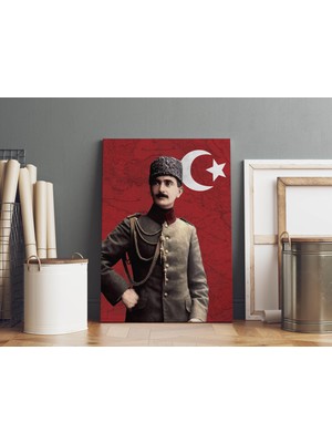 Satürn Design Nuri Killigil Kanvas Tablo 40X55CM Nuri Paşa Dekoratif Tablo
