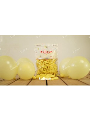 Deniz Party Store  5 Inç Minik Latex  Balon 12,5 cm Çap 20 Adet Macaron Sarı