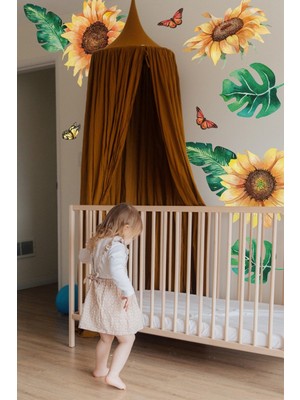 Kt Grup Renkli Şakayık Çiçekleri Dev Duvar Sticker