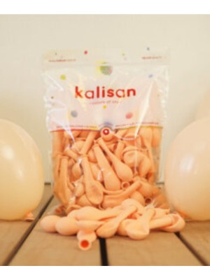 Deniz Party Store 5 Inç Minik Latex  Balon 12,5 cm Çap 20 Adet Macaron Somon