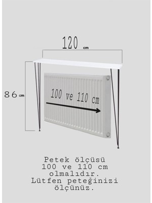 Talas Tozu Siyah Raf - Dresuar 120CM       (110-100 cm Petekler Içindir)