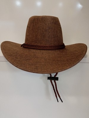 Suyutti Arıcı Store Yeni Sezon Geniş Model Erkek Kahverengi Hasır Kovboy Şapka