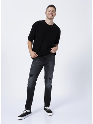 Bad Bear Denim Pantol, 34-30, Koyu Siyah