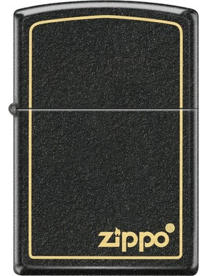 Zippo Çakmak 236-096182 Lazer Işlemeli Siyah Pirinç Alaşım Benzinli Premium Tasarım