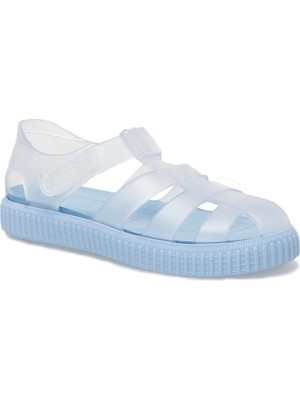 Igor Unisex Çocuk Düz Sandalet Mavi PVC Malzemeden Üretilmiş Rahat Kullanım İçin