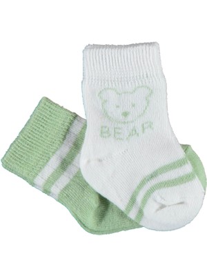 Bibaby Biorganic Bear 2'li Kız Çorap 68412 Yeşil
