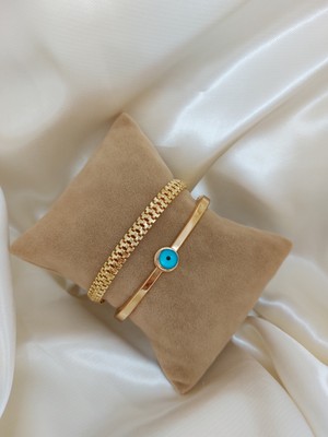 Bers Aksesuar Kadın Altın Kaplama Kararmaz Kombin Bileklik