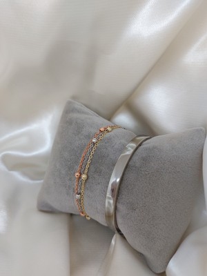 Bers Aksesuar Kadın Altın Kaplama Kararmaz Kombin Bileklik