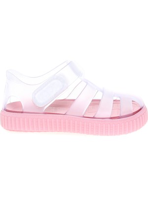 Igor Açık Pembe Bebek Sandalet Nıco Crıstal Şeffaf Malzeme ile Rahat Kullanım