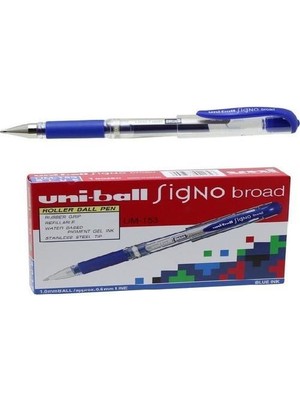 Uni-Ball UM-153 Jel Kalem 1.0 mm Mavi 10 Adet