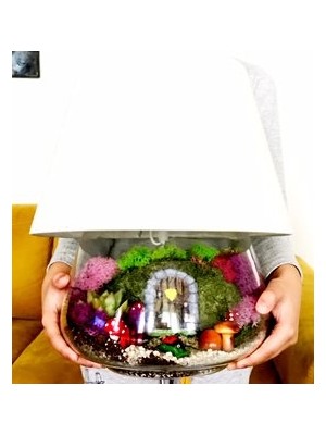 Pia Terrarium Hobbit Evi Teraryum Abajur