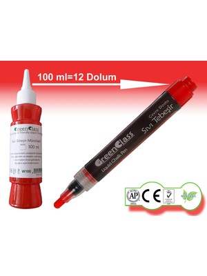 Green Class Mürekkep Seti-Kırmızı  6X100=600 ml