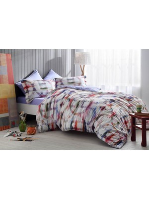 Taç Dijital Saten Yorgan Seti Super King Size Sage