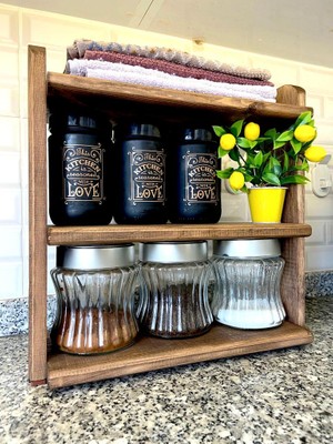 Garden Wood Masa Üzeri Tezgah Üzeri Çok Amaçlı Düzenleyici / Organizer