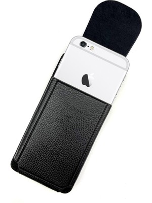 Vizyon iPhone 6 - 6s Kemer Kılıfı Mıknatıslı Kapak Kemere Takılan Dik Bel Kılıfı