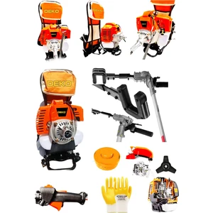 Çelik Mil 3.4 Hp 63CC Sırt Tipi Benzinli Motorlu Tırpan Çayır Ot Biçme Makinesi + Zeytin Silkeleme