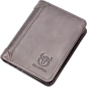 Bull Captain QBS031 Erkek Cüzdan - Koyu Gri (Yurt Dışından)
