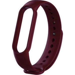 Amazfit Band 5-6 Için Silikon Kordon Bordo