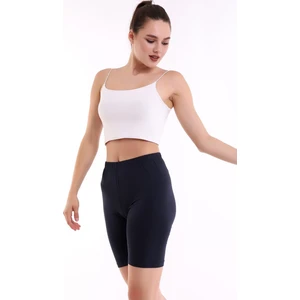 Self Clothing Kadın Antrasit Penye Kumaş Yüksek Bel Kısa Tayt SLF1295