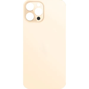 iPhone 12 Pro Max Uyumlu Geniş Kamera Camlı Batarya Kapağı (Altın/Dore) NT-83858