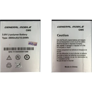 General Mobile Gm6 Uyumlu General Mobile G004 2800 Mah Batarya