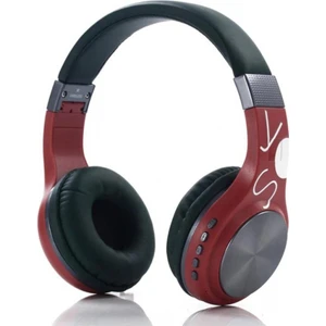 SY-BT1607 Bluetooth Kulaklık Kablosuz Sd Kart Girişi Aux  Kırmızı