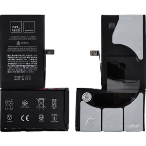 Nettech Apple iPhone Xs Max Uyumlu Güçlendirilmiş Batarya 3174 mAh Kapasite + Tamir Seti ve Yapışkan Bant Hediye