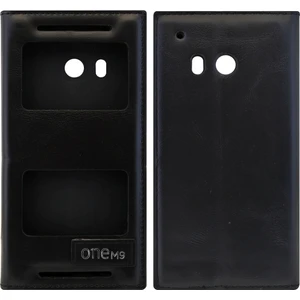 Htc One M9 Uyumlu Pencereli Kapaklı Kılıf Siyah
