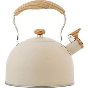 2.5l Paslanmaz Çelik Islık Çay Su Isıtıcısı Ahşap Tahıl Antiği Haşlama Kolu Kahve Çay Kettle Evrensel Gaz Sobası Indüksiyon Ocak | Su Isıtıcılar