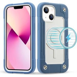 PLZ Shop iPhone13 Daisy Blue  Magsafe Manyetik Kasa (Yurt Dışından)