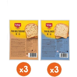 Glutensiz Ekmek Seti Pan Blanco Pan Multigrano Dilimli Ekmek 6 x 250 gr