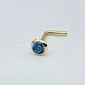 Gold Piedra Mavi Taşlı Altın Hızma