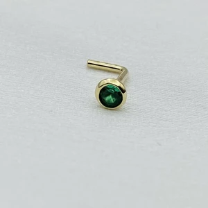 Gold Piedra Yeşil Taşlı Altın Hızma
