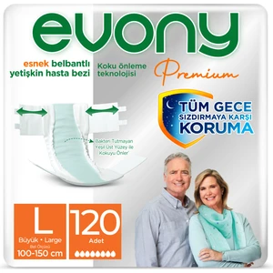 Premium Yetişkin Bezi Large 120 Adet