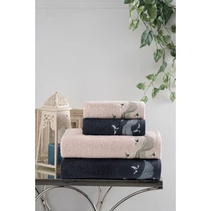 Home KGHV119 Feather Nakışlı Hamam Seti