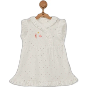 AC22614 Mermaid Bebek Elbise Ekru
