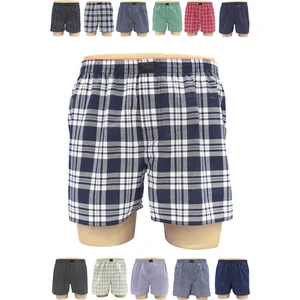 Karışık Renk ve Desenli 12’li Paket Pamuklu Poplin Boxer Şort