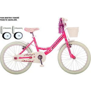 Cherry 16 Yan Tekerlekli Pembe - Beyaz