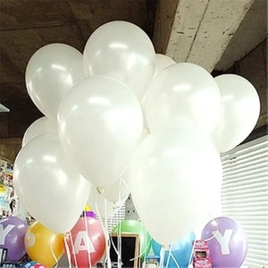 Deniz Party Store Beyaz Metalik Latex Balon 10 Adet