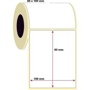 80X100 mm Termal Etiket - 1000 Adet
