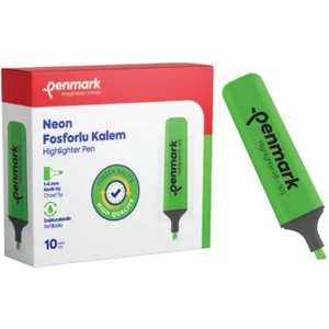 Fosforlu Kalem Neon Yesıl 10 Lu Hs 505 02
