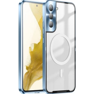 Szykd Samsung Galaxy S22 Için Kenar Koruyuculu Telefon Kılıfı - Mavi  (Yurt Dışından)