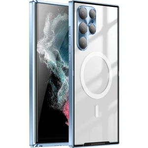 Szykd Samsung Galaxy S22 Ultra Için Kenar Koruyuculu Telefon Kılıfı - Mavi  (Yurt Dışından)