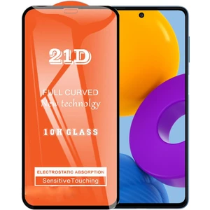 Samsung M52 Ekran Koruyucu 21D Tam Kaplayan Kavisli