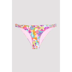 Çok Renkli Laguna Yanları Makrome Detaylı Bikini Altı