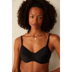 Siyah Basic Toparlayıcı Bikini Üstü