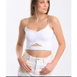 To Cosmos Tasarım Likralı Askılı Bisütiyer Renk Beyaz